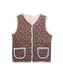 AONE（エーワン）の「キルティングポケットフラワーベスト（ベスト）」