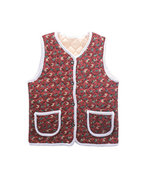 AONE（エーワン）の「キルティングポケットフラワーベスト（ベスト）」