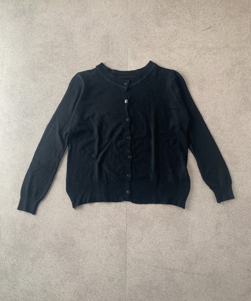 SHEPP（シープ）の「【通勤・通学】《5色展開》クルーネックベーシックニットカーディガン（カーディガン/ボレロ・レディース・グレー/ブラック/イエロー/ピンク/ホワイト・L/M）」の15枚目の写真