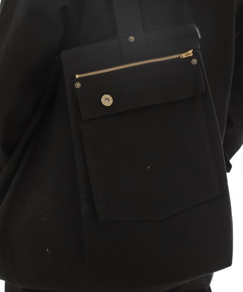 SAINTCREW(セントクルー)の「ジッパーポケットビッグサイズFZP-107エコバッグブラック(エコバッグ/サブバッグ・メンズ・その他・フリー)」の2枚目の写真