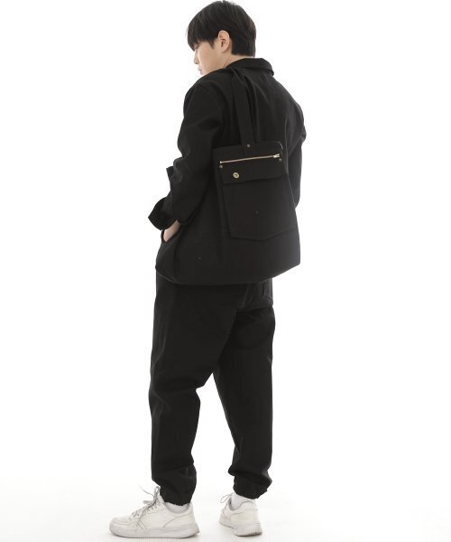 SAINTCREW(セントクルー)の「ジッパーポケットビッグサイズFZP-107エコバッグブラック(エコバッグ/サブバッグ・メンズ・その他・フリー)」の6枚目の写真