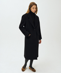 MAIS（マイス）の「TAILORED WOOL SINGLE COAT / BLACK（ムートンコート）」