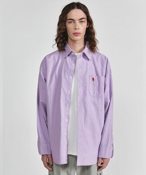 UNION BALANT(ユニオンバランテ)の「ペリカンワッペンオックスフォードシャツパープル(シャツ/ブラウス・メンズ・その他・MEDIUM/LARGE/X-LARGE)」の5枚目の写真