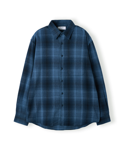 HOOVES（フーブス）の「ファージオンブレーチェックシャツ[ブルー]（シャツ/ブラウス・メンズ・その他・MEDIUM/LARGE/X-LARGE）」の2枚目の写真