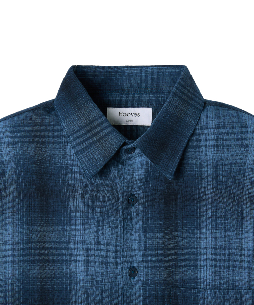 HOOVES（フーブス）の「ファージオンブレーチェックシャツ[ブルー]（シャツ/ブラウス・メンズ・その他・MEDIUM/LARGE/X-LARGE）」の4枚目の写真