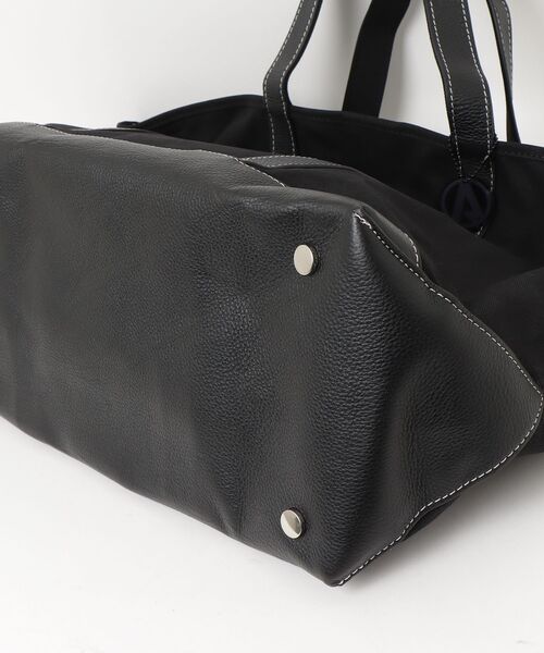 ADAM PATEK(アダムパテック)の「【ADAMPATEK/アダムパテック】leather combi basic big tote bag/レザーコンビベーシックビッグトート(トートバッグ・メンズ・ブラック/ホワイト・FREE)」の15枚目の写真