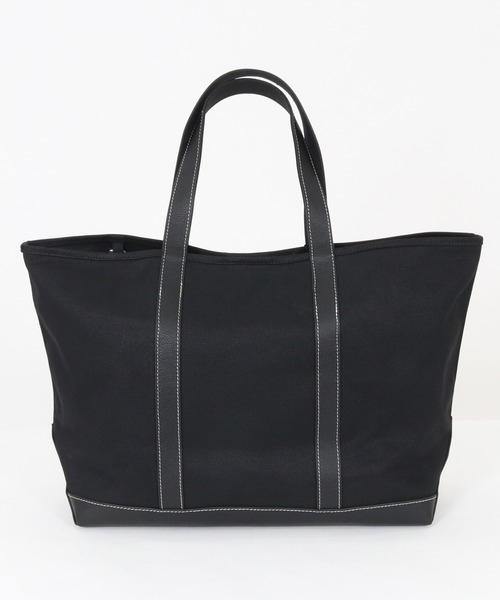 ADAM PATEK(アダムパテック)の「【ADAMPATEK/アダムパテック】leather combi basic big tote bag/レザーコンビベーシックビッグトート(トートバッグ・メンズ・ブラック/ホワイト・FREE)」の4枚目の写真