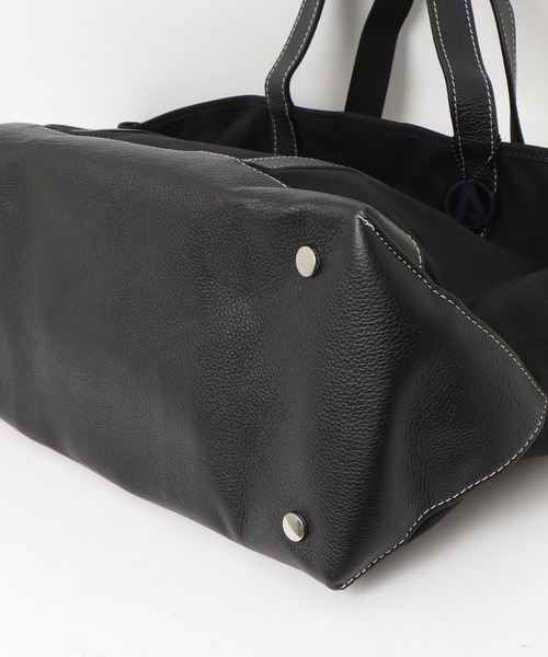 ADAM PATEK(アダムパテック)の「【ADAMPATEK/アダムパテック】leather combi basic big tote bag/レザーコンビベーシックビッグトート(トートバッグ・メンズ・ブラック/ホワイト・FREE)」の22枚目の写真