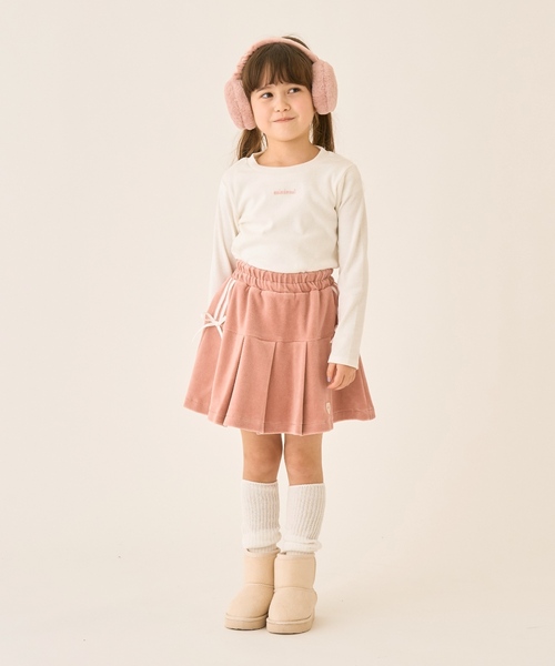 minimal(ミニマル)の「【表起毛】【吸湿発熱】テレコTシャツ(Tシャツ/カットソー・キッズ・アイボリー/エメラルド/ラベンダー/ブラック・90cm/100cm/110cm/120cm/130cm/140cm)」の8枚目の写真