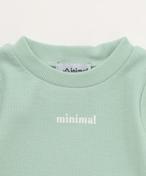 minimal(ミニマル)の「【表起毛】【吸湿発熱】テレコTシャツ(Tシャツ/カットソー・キッズ・アイボリー/エメラルド/ラベンダー/ブラック・90cm/100cm/110cm/120cm/130cm/140cm)」の12枚目の写真