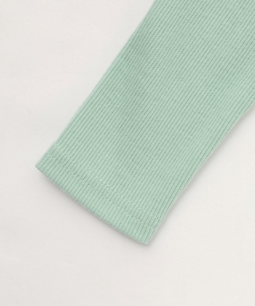 minimal(ミニマル)の「【表起毛】【吸湿発熱】テレコTシャツ(Tシャツ/カットソー・キッズ・アイボリー/エメラルド/ラベンダー/ブラック・90cm/100cm/110cm/120cm/130cm/140cm)」の14枚目の写真