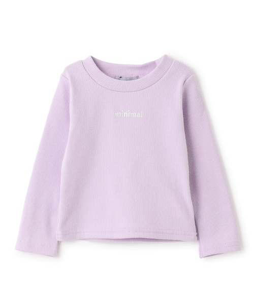 minimal(ミニマル)の「【表起毛】【吸湿発熱】テレコTシャツ(Tシャツ/カットソー・キッズ・アイボリー/エメラルド/ラベンダー/ブラック・90cm/100cm/110cm/120cm/130cm/140cm)」の20枚目の写真