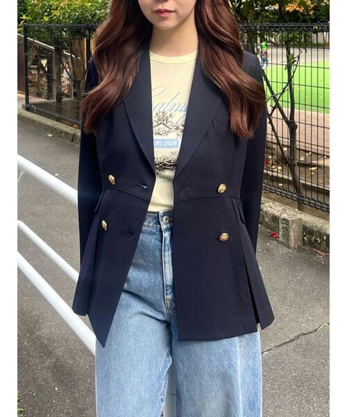 CALNAMUR（カルナムール）の「オーナメントモチーフプリントTシャツ（Tシャツ/カットソー・レディース・グレー/ホワイト/イエロー・FREE）」の9枚目の写真