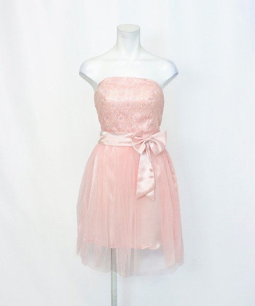 OSYAREVO（オシャレボ）の「ワンピース ミニ丈 パーティ ドレス（ドレス・レディース・ホワイト/ピンク・ONESIZE）」の13枚目の写真