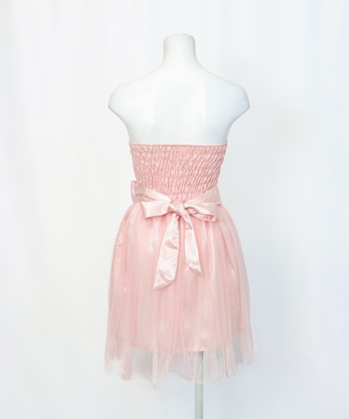 OSYAREVO（オシャレボ）の「ワンピース ミニ丈 パーティ ドレス（ドレス・レディース・ホワイト/ピンク・ONESIZE）」の15枚目の写真