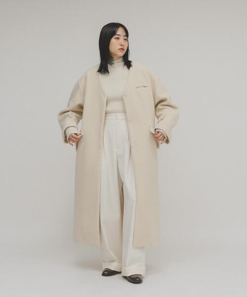 KBF（ケイビーエフ）の「テディボアロングコート（その他アウター・レディース・チャコールグレー/アイボリー・ONE）」の8枚目の写真