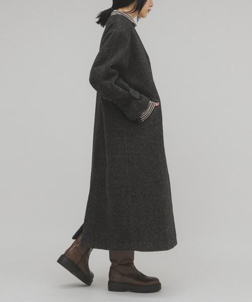 KBF（ケイビーエフ）の「テディボアロングコート（その他アウター・レディース・チャコールグレー/アイボリー・ONE）」の14枚目の写真