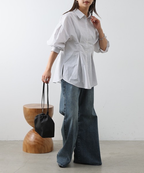 COLONY 2139（コロニートゥーワンスリーナイン）の「ウエストタックシャツ（シャツ/ブラウス・レディース・オフホワイト/ブルー/サックスブルー/ホワイト系その他・FREE）」の20枚目の写真