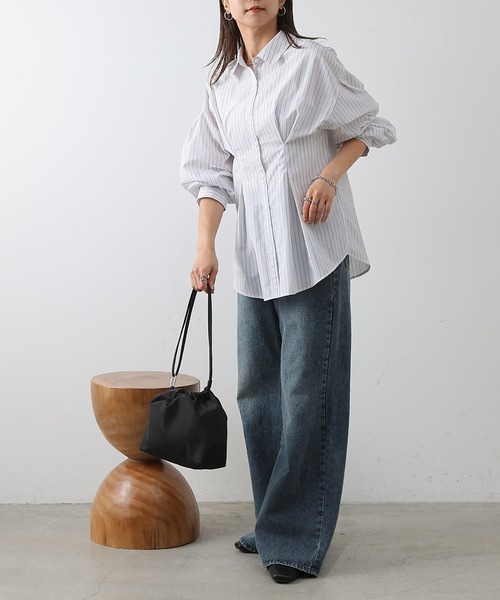 COLONY 2139（コロニートゥーワンスリーナイン）の「ウエストタックシャツ（シャツ/ブラウス・レディース・オフホワイト/ブルー/サックスブルー/ホワイト系その他・FREE）」の18枚目の写真