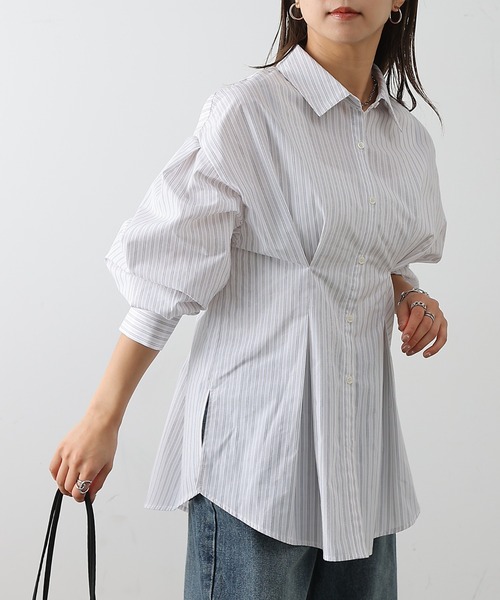 COLONY 2139（コロニートゥーワンスリーナイン）の「ウエストタックシャツ（シャツ/ブラウス・レディース・オフホワイト/ブルー/サックスブルー/ホワイト系その他・FREE）」の16枚目の写真