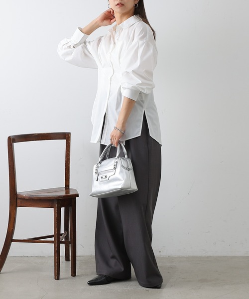 COLONY 2139（コロニートゥーワンスリーナイン）の「ウエストタックシャツ（シャツ/ブラウス・レディース・オフホワイト/ブルー/サックスブルー/ホワイト系その他・FREE）」の10枚目の写真