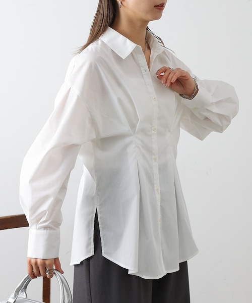 COLONY 2139（コロニートゥーワンスリーナイン）の「ウエストタックシャツ（シャツ/ブラウス・レディース・オフホワイト/ブルー/サックスブルー/ホワイト系その他・FREE）」の8枚目の写真