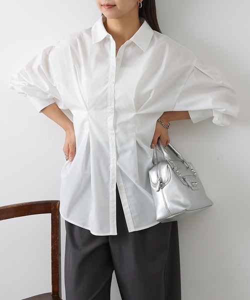 COLONY 2139（コロニートゥーワンスリーナイン）の「ウエストタックシャツ（シャツ/ブラウス・レディース・オフホワイト/ブルー/サックスブルー/ホワイト系その他・FREE）」の5枚目の写真