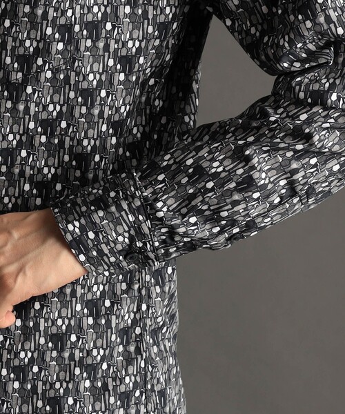 MONSIEUR NICOLE（ムッシュニコル）の「TEXTA ワイングラスプリントブロード カッタウェイカラーシャツ（シャツ/ブラウス・メンズ・ボルドー・X-LARGE/LARGE/MEDIUM）」の8枚目の写真