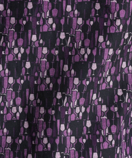 MONSIEUR NICOLE（ムッシュニコル）の「TEXTA ワイングラスプリントブロード カッタウェイカラーシャツ（シャツ/ブラウス・メンズ・ボルドー・X-LARGE/LARGE/MEDIUM）」の11枚目の写真