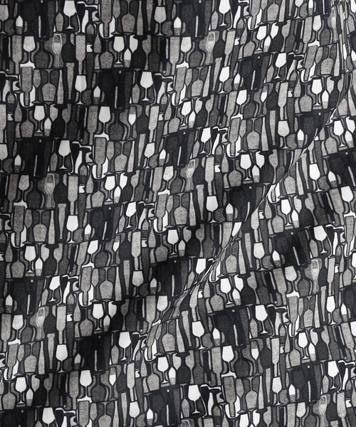 MONSIEUR NICOLE（ムッシュニコル）の「TEXTA ワイングラスプリントブロード カッタウェイカラーシャツ（シャツ/ブラウス・メンズ・ボルドー・X-LARGE/LARGE/MEDIUM）」の12枚目の写真