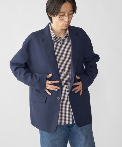 City Ambient Products（シティアンビエントプロダクツ）の「City Ambient Products: ブロード ストライプ チェック シャツ（シャツ/ブラウス・メンズ・レッド/ブラウン/サックスブルー/ブルー/スカイブルー・MEDIUM/SMALL/LARGE）」の7枚目の写真