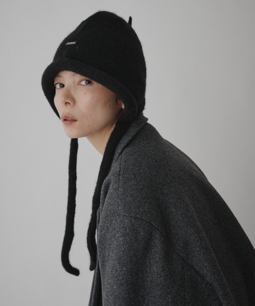 VION(ヴィオン)の「アーチドームニットキャップ / Arch Dome Knit Cap(ニットキャップ/ビーニー・レディース・ブラック・FREE)」の4枚目の写真