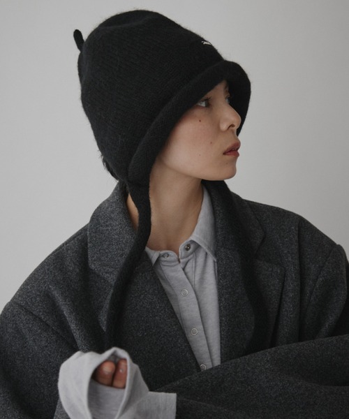 VION(ヴィオン)の「アーチドームニットキャップ / Arch Dome Knit Cap(ニットキャップ/ビーニー・レディース・ブラック・FREE)」の6枚目の写真