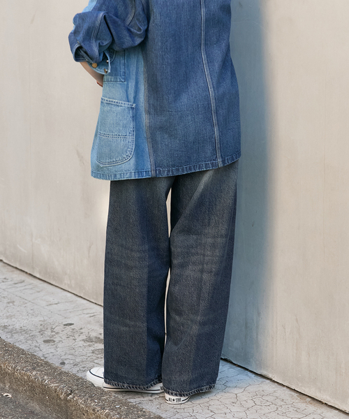 journal standard L'essage（ジャーナルスタンダードレサージュ）の「【HAIKURE/ハイクル】BETHANY SHORT LENGTH INTENSE BLU　デニムパンツ（デニムパンツ・レディース・ブルー・25/24/23）」の3枚目の写真