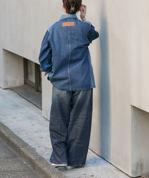 journal standard L'essage（ジャーナルスタンダードレサージュ）の「【HAIKURE/ハイクル】BETHANY SHORT LENGTH INTENSE BLU　デニムパンツ（デニムパンツ・レディース・ブルー・25/24/23）」の6枚目の写真