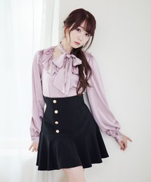 Rose Muse（ロゼミューズ）の「Square frill ribbon blouse（シャツ/ブラウス）」