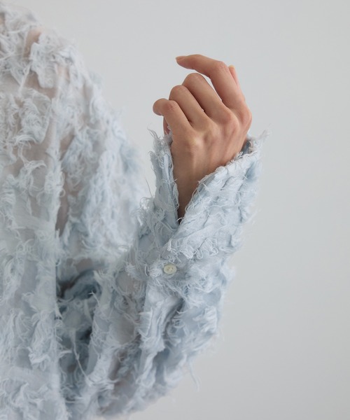 モチーフカットジャガードブラウス（シャツ/ブラウス）｜SALON adam et