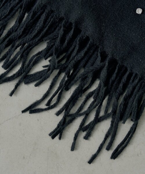 Chico（チコ）の「ビジュー付きストール（マフラー・レディース・アイボリー/ブラック・FREE）」の5枚目の写真