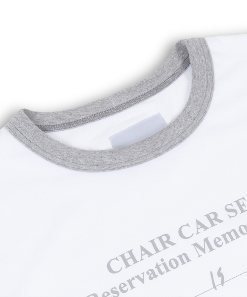 MUDSALT(マッドソルト)の「CHARLESTON リンガーTシャツ ホワイト(グレー)(Tシャツ/カットソー・メンズ・その他・1/2/3)」の3枚目の写真