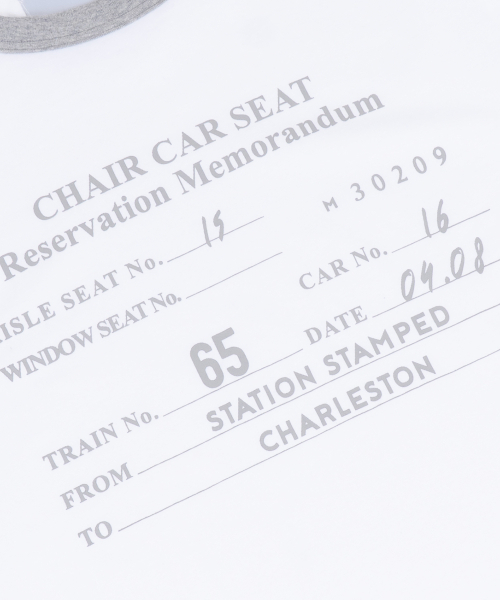 MUDSALT(マッドソルト)の「CHARLESTON リンガーTシャツ ホワイト(グレー)(Tシャツ/カットソー・メンズ・その他・1/2/3)」の4枚目の写真