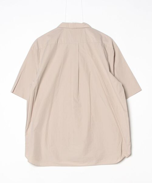 DANTON(ダントン)の「DANTON/ダントン コットンポプリン ショートスリーブワークシャツ SHORTSLEEVE WORK SHIRT DT-B0049 CPL(シャツ/ブラウス・メンズ・ネイビー/グレイッシュベージュ・42/40)」の3枚目の写真