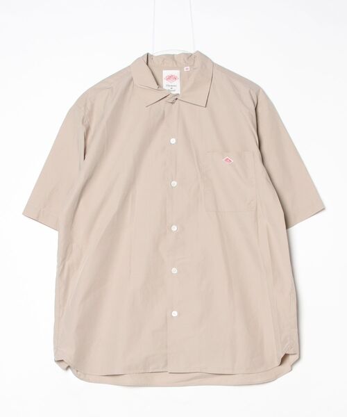 DANTON(ダントン)の「DANTON/ダントン コットンポプリン ショートスリーブワークシャツ SHORTSLEEVE WORK SHIRT DT-B0049 CPL(シャツ/ブラウス・メンズ・ネイビー/グレイッシュベージュ・42/40)」の7枚目の写真