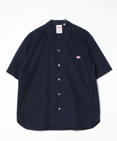 DANTON(ダントン)の「DANTON/ダントン コットンポプリン ショートスリーブワークシャツ SHORTSLEEVE WORK SHIRT DT-B0049 CPL(シャツ/ブラウス・メンズ・ネイビー/グレイッシュベージュ・42/40)」の11枚目の写真