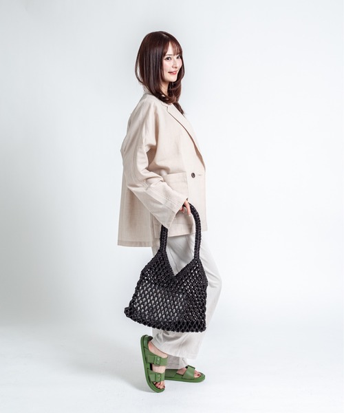 The Bagmati（ザバグマティ）の「【THE BAGMATI/ザ・バグマティー】かごバッグ　メタリックコード（かごバッグ・レディース・シルバー/ホワイトゴールド/ブラック・FREE）」の12枚目の写真
