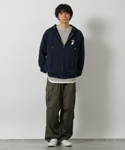 LAKOLE（ラコレ）の「オバケ裏毛ZIPパーカー / 633256（パーカー・メンズ・ホワイト/ネイビー/ブラック・MEDIUM/LARGE）」の21枚目の写真