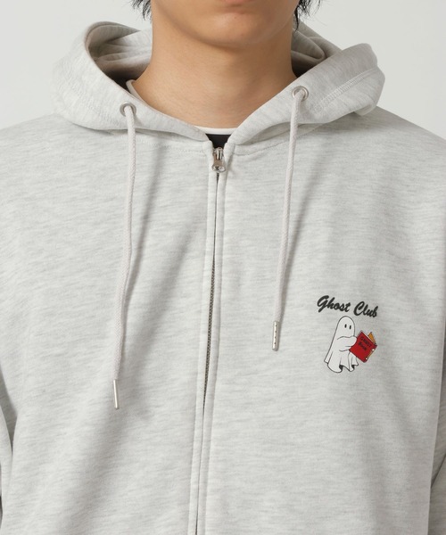 LAKOLE（ラコレ）の「オバケ裏毛ZIPパーカー / 633256（パーカー・メンズ・ホワイト/ネイビー/ブラック・MEDIUM/LARGE）」の17枚目の写真