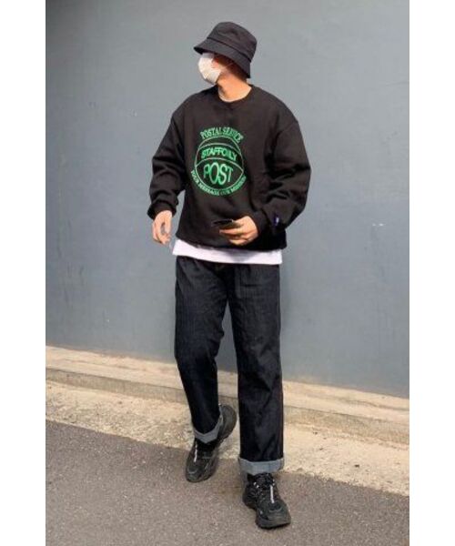 STAFF ONLY(スタッフオンリー)の「STAMP-FRONT SWEATSHIRT (BLACK)(スウェット・メンズ・その他・M)」の3枚目の写真