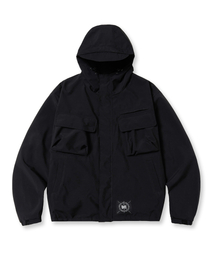 BROWNBREATH | TAG NYLON SHELL HOOD JACKET - BLACK(ナイロンジャケット)