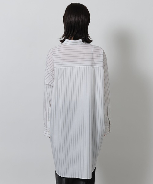 LAKOLE（ラコレ）の「オーバーチュニックシャツ / 642768（シャツ/ブラウス・レディース・サックスブルー/ホワイト系その他/ブルー系その他・FREE）」の15枚目の写真