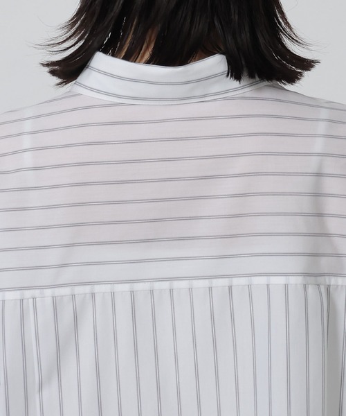 LAKOLE（ラコレ）の「オーバーチュニックシャツ / 642768（シャツ/ブラウス・レディース・サックスブルー/ホワイト系その他/ブルー系その他・FREE）」の16枚目の写真